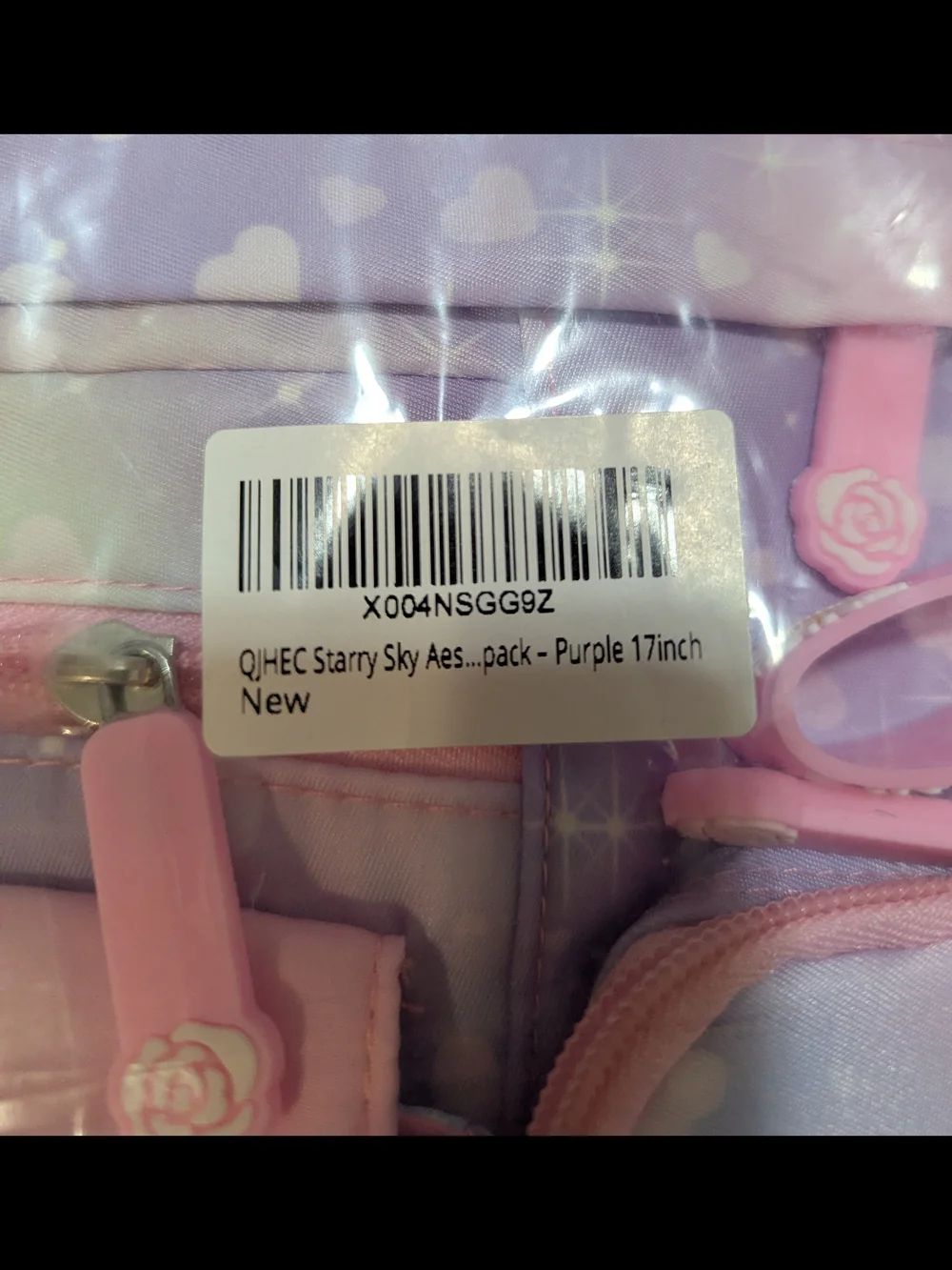 Pastel Purple & Pink Rainbow Kids Backpack